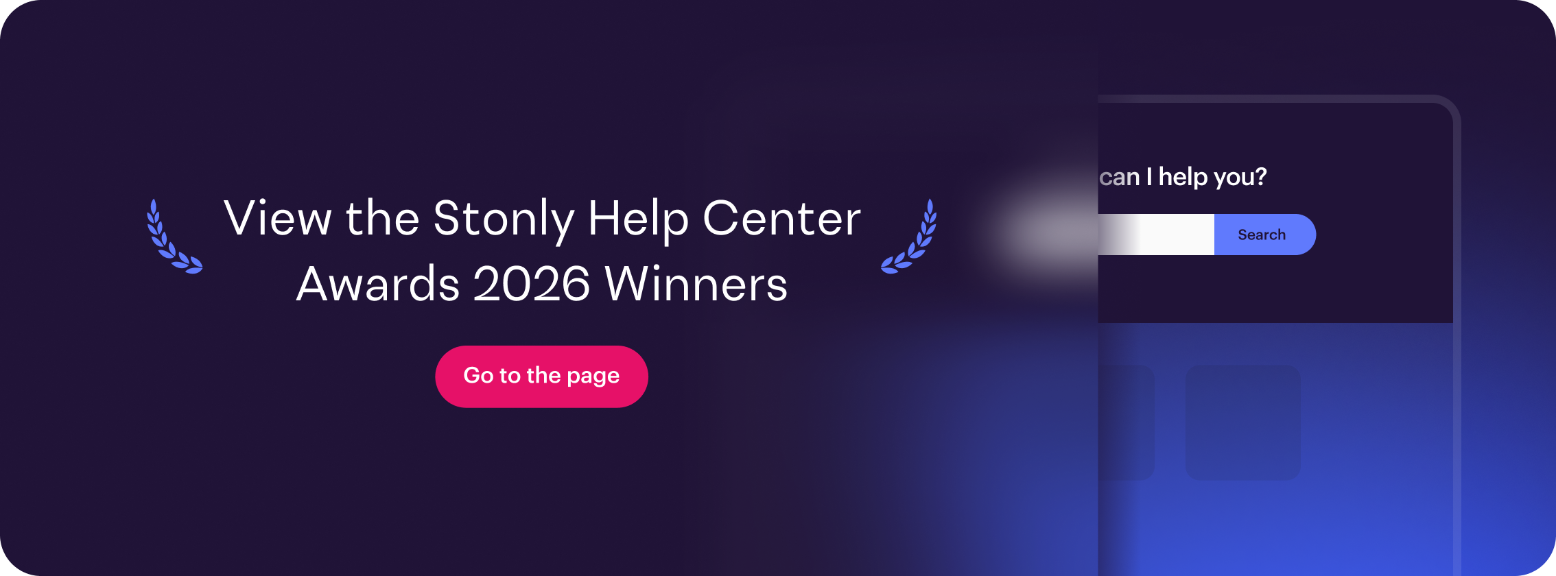 View the Stonly Help Center Award Winners 2026