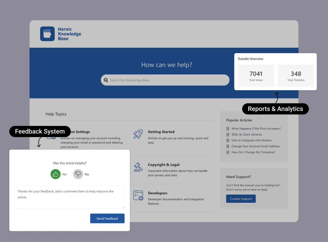 Heroic knowledge base
