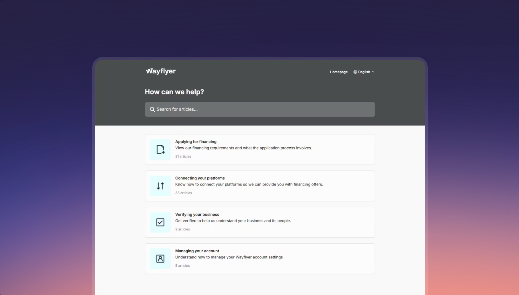 Wayflyer - Stonly help center awards