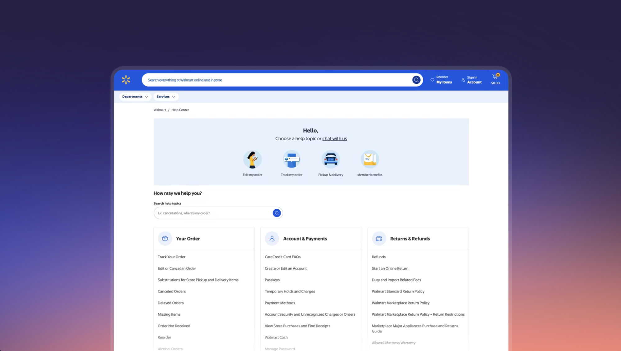 Walmart - Stonly help center awards