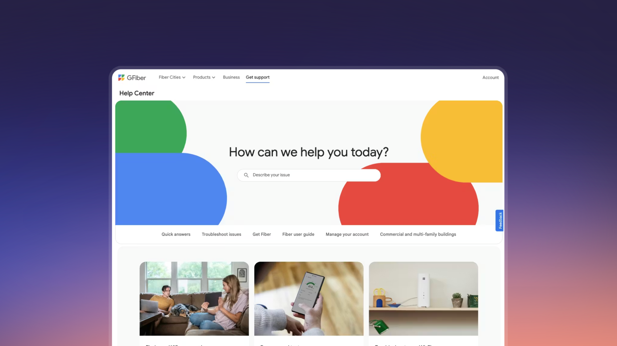 Google Fiber - Stonly help center awards