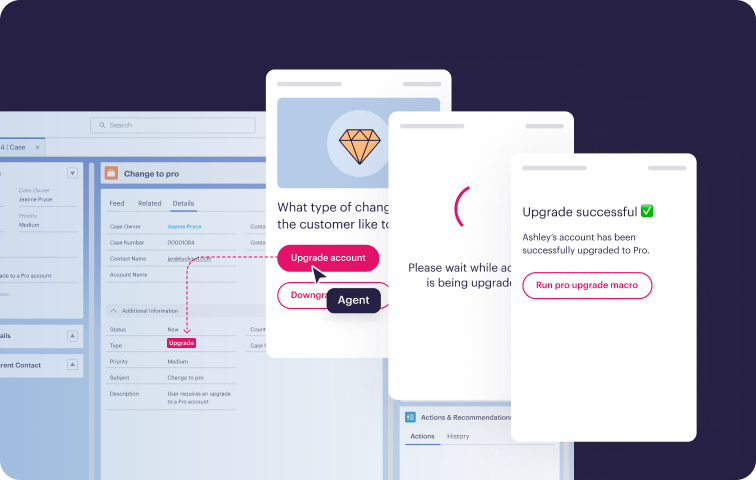 Stonly automate ticket actions