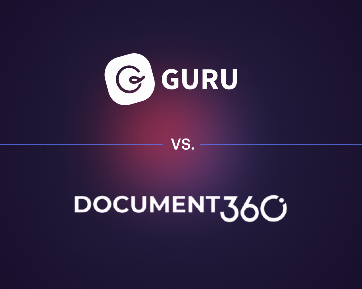 Guru V Guru vs Document360 vs Stonly Compared Head-to-Head
